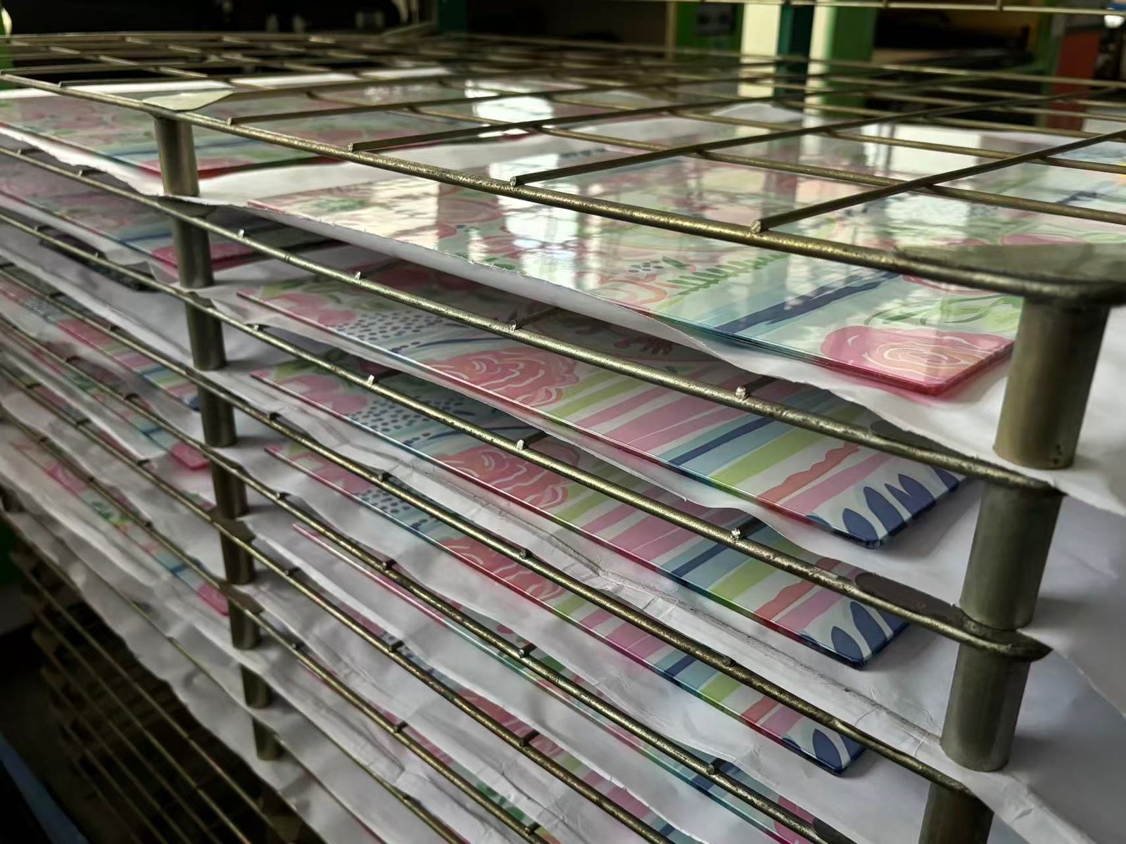 Curing and drying custom printed souvenir products