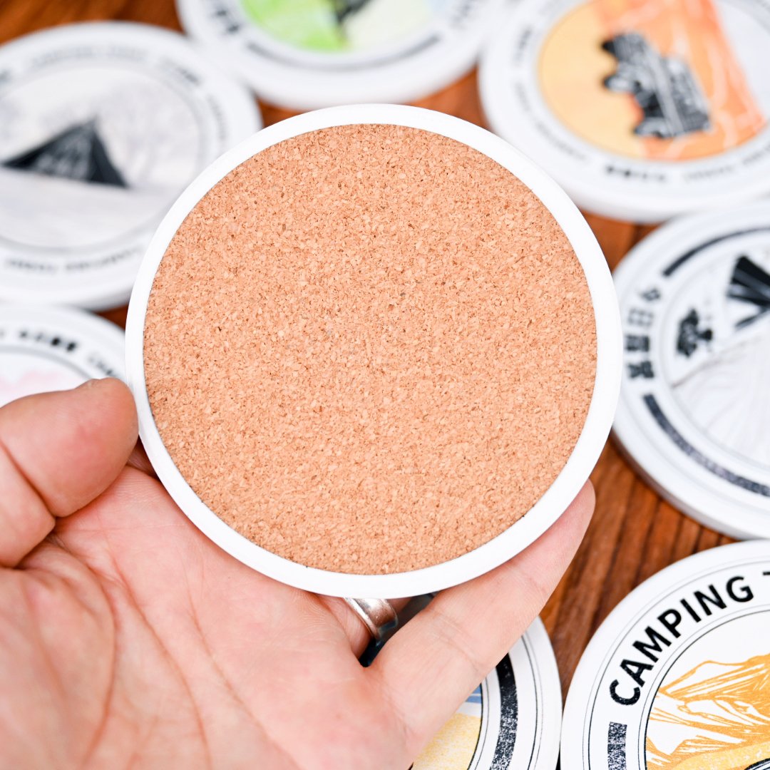 Custom ceramic coasters with full color printing