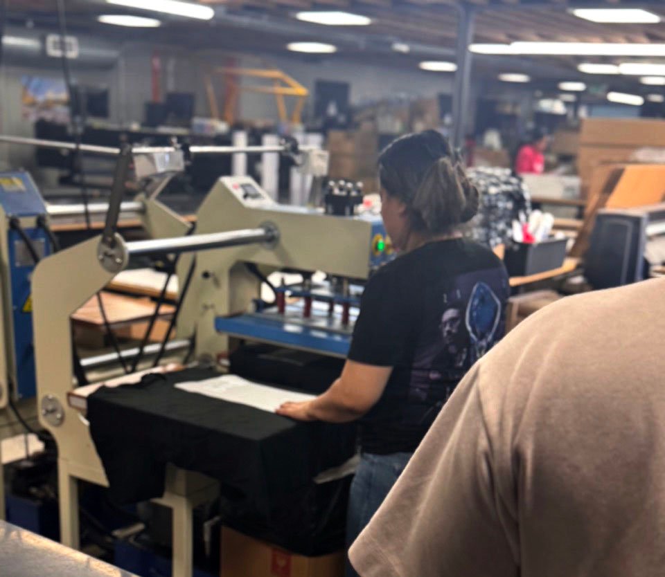 Heat transfer printing production Customento factory